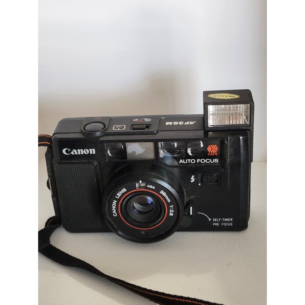 Vintage Canon AF35M Camera 38 MM Lens Auto Focus Made In JAPAN Tested Works